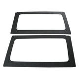 DEI 11-18 Jeep Wrangler JK 2-Door Boom Mat Rear Side Window Trim - 2 Piece - Black - 50152