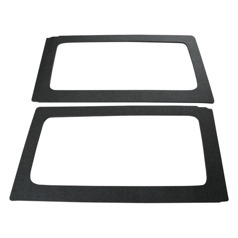 DEI 11-18 Jeep Wrangler JK 2-Door Boom Mat Rear Side Window Trim - 2 Piece - Black - 50152