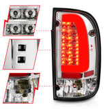 ANZO 95-00 Toyota Tacoma LED Taillights Chrome Housing Clear Lens (Pair) - 311355