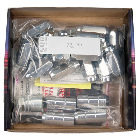 McGard 5 Lug Hex Install Kit w/Locks (Cone Seat Nut) M14X1.5 / 13/16 Hex / 1.945in. Length - Chrome - 84520
