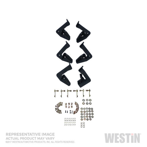 Westin/HDX 10-17 Toyota 4Runner Trail Edition Drop Nerf Step Bars - Textured Black - 56-13835