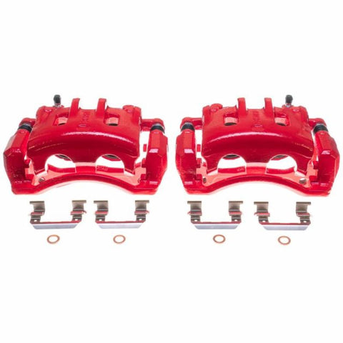 Power Stop 07-09 Hyundai Santa Fe Front Red Calipers - Pair - S3210