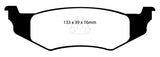 EBC 99-04 Chrysler 300M 3.5 Redstuff Rear Brake Pads - DP31066C
