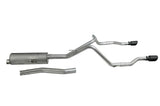Gibson 20-22 Jeep Gladiator JT Rubicon 3.6L 3in/2.5in Cat-Back Dual Split Exhaust - Black Elite - 617410B