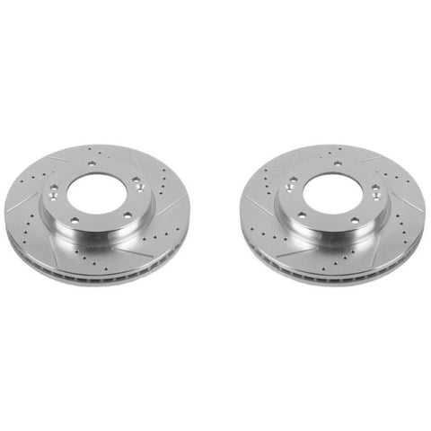 Power Stop 07-09 Kia Sorento Front Evolution Drilled & Slotted Rotors - Pair - JBR1518XPR