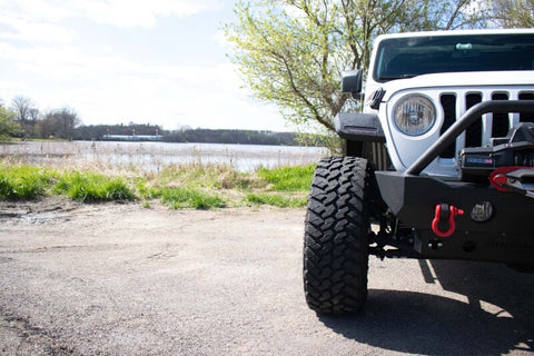 Fishbone Offroad 2018+ Jeep Wrangler JL/JLU/2020+ Gladiator JT Alum Front Fender Flares - Black - FB33455F