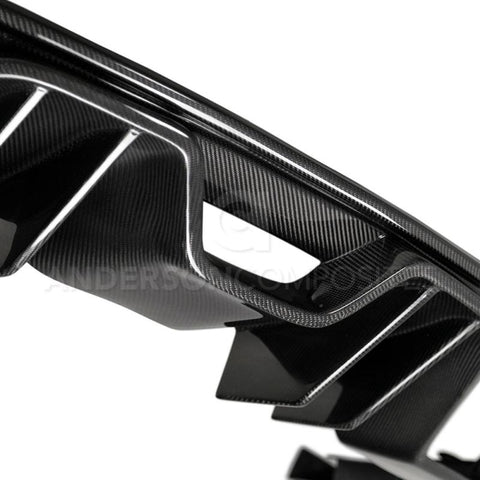 Anderson Composites 15-17 Ford Mustang Type-AR Rear Diffuser Quad Tip - AC-RL15FDMU-ARQ