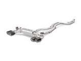 Akrapovic 16-17 BMW M2 F87 (Excl M2 Competition) Evolution Line Cat Back (Titanium) w/Carbon Tips - ME-BM/T/8H