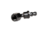 Fleece Performance Universal -6AN 45Deg to Hose Barb - Black - FPE-PL-45-06