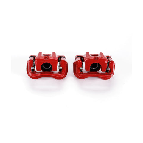 Power Stop 04-07 Toyota Highlander Rear Red Calipers w/Brackets - Pair - S2904