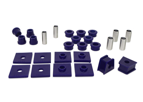 SuperPro 62-74 MG MGB Base Front Axle Bushing Kit MGB/GT/V8 Chrome Bumper Stainless Steel Hardware - KIT5119FSSK