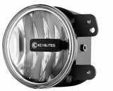 KC HiLiTES 07-09 Jeep JK 4in. Gravity G4 LED Light 10w SAE/ECE Clear Fog Beam (Pair Pack System) - 494