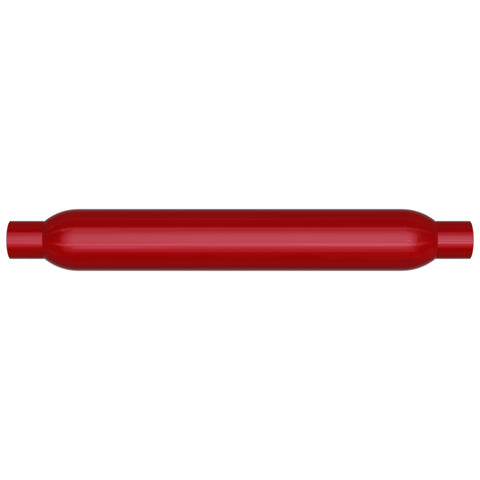 MagnaFlow Muffler Red Pack Series Glasspack 3.5in Rd 22in Body Length 2in/2in Inlet/Outlet - 13134