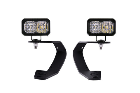 Diode Dynamics 10-21 Toyota 4Runner Stage Series 2in LED Ditch Light Kit Sport - White Combo - DD6750
