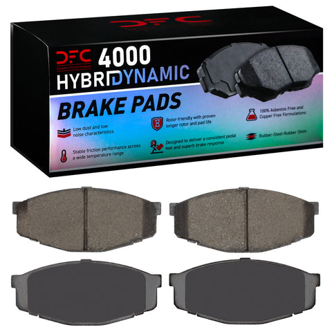 DFC 81-95 Toyota Pickup Front 4000 Hybridynamic Brake Pads - 4000-0207-00