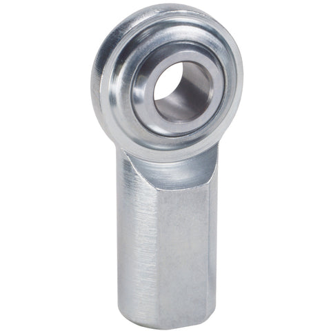 QA1 C Series 2-Pc Rod End - Female/Left Hand - .75in Bore x 3/4-16 - Carbon Steel - CFL12