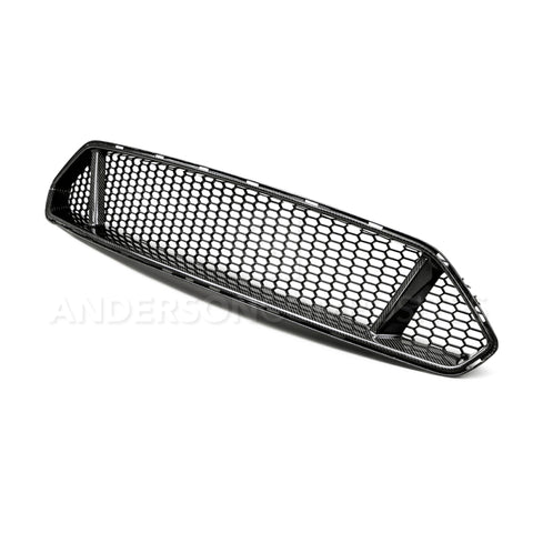 Anderson Composites 2018 Ford Mustang Type-GT Carbon Fiber Upper Grille - AC-FG18FDMU-GT
