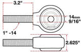 SPC Performance xAxis Rod End Ball Joint - 15740