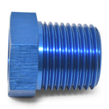 Russell Performance 1/2in Male to 1/4in Female Pipe Bushing Reducer (Blue) - 661590