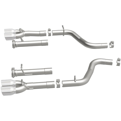 MagnaFlow Axle-Back, SS, 2.5in, Quad Split Rear 3.5in Tip 2015 Dodge Challenger R/T 5.7L - 19210