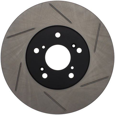StopTech Power Slot Slotted 99-08 Acura TL (STD Caliper) / 01-03 CL / 04-09 TSX Front Left Rotor - 126.40046SL