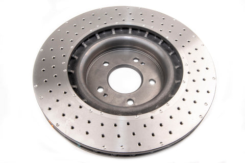 DBA 2018 Kia Stinger w/ Brembo Brakes Front Drilled & Dimpled 4000 Series Rotor - DBA43342XD