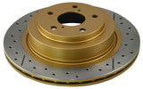 DBA 06-07 WRX / 05-08 LGT Rear Drilled & Slotted Street Series Rotor - 653X