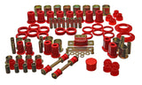 Energy Suspension 66-72 Oldsmobile Cutlass/442/F-85/Europa Red Hyper-flex Master Bushing Set - 3.18112R