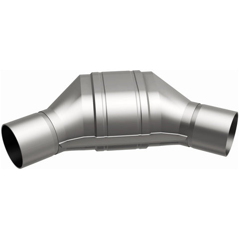 MagnaFlow Universal Catalytic Converter 2.25 inch Angled O/O PC2 Front - 337085