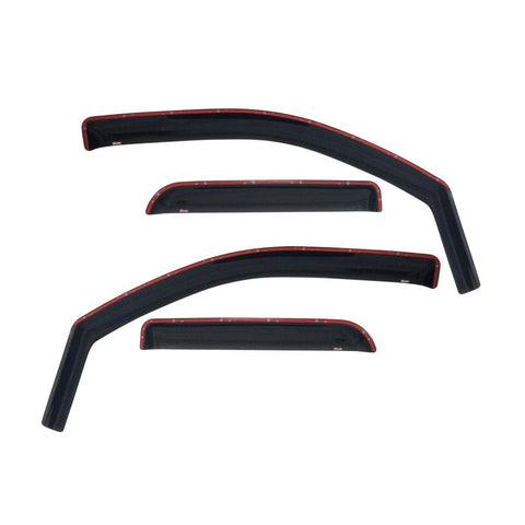 Westin 2014-2018 Chevy Silverado 1500 Dbl Cab In-Channel Wind Deflector 4pc - Smoke - 72-39417