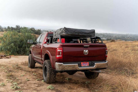 DV8 Offroad 07-23 Toyota Tundra / 09-23 Ford F150 Raptor MTO Series Bed Rack -  2pc Adj. - RRUN-03