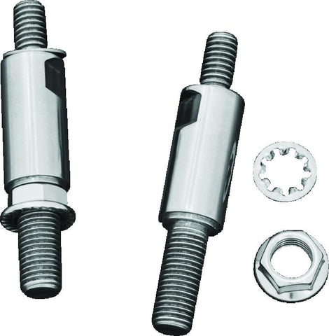 Kuryakyn Raised Mirror Adaptors Metric Models (Excluding Yamaha) Chrome - 1713
