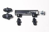 Radium Engineering Universal 4-Port Manifold - Black W/ Logo - 20-0062