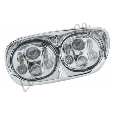 Letric Lighting Led Hdlght Dual 5.75in Chr - LLC-LRHP-CC