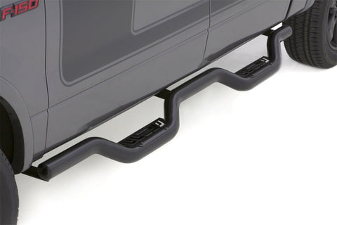 Lund 07-17 Jeep Wrangler Unlimited (4Dr) Latitude Nerf Bars - Black - 26610023
