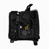 AlphaRex 16-18 Chevy 1500HD NOVA-Series LED Proj Headlghts Alpha BK Atv Lgt/SeqSig & DRL(Req 810023) - 880236