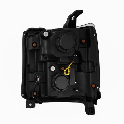 AlphaRex 16-18 Chevy 1500HD NOVA-Series LED Proj Headlghts Alpha BK Atv Lgt/SeqSig & DRL(Req 810023) - 880236