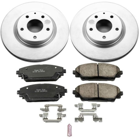 Power Stop 14-18 Mazda 3 Front Z17 Evolution Geomet Coated Brake Kit - CRK6971