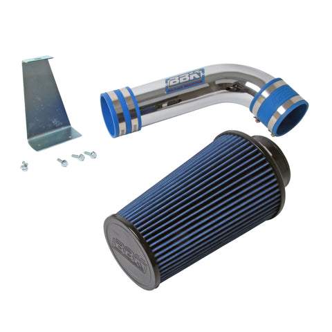 BBK 86-93 Mustang 5.0 Cold Air Intake Kit - Standard Style - Chrome Finish - 1556