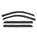 AVS 09-17 Chevy Traverse Ventvisor In-Channel Front & Rear Window Deflectors 4pc - Smoke - 194161
