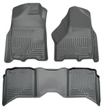 Husky Liners 2012 Dodge Ram 1500/2500/3500 Crew Cab WeatherBeater Combo Gray Floor Liners - 99002