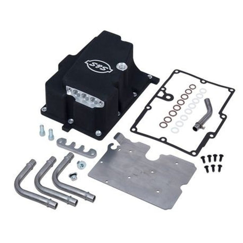 S&S Cycle 2006 Dyna Models Oil Supply Line Installation Kit - Wrinkle Black - 310-0870