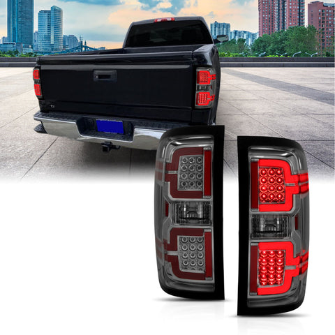 ANZO 2014-2018 Chevy Silverado 1500 LED Taillights Smoke - 311290