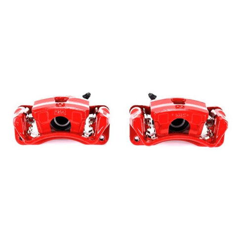 Power Stop 06-12 Mitsubishi Eclipse Rear Red Calipers w/Brackets - Pair - S2966