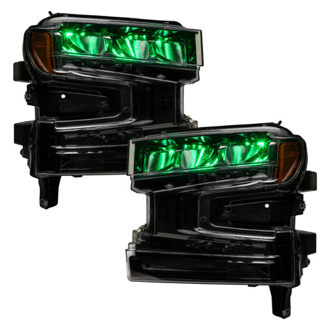 Oracle 19-21 Silverado/Sierra 1500 RGB Demon Eye Headlight Kit - w/o Controller - 1440-334