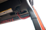 Fishbone Offroad 07-18 Wrangler JK A Pillar Sound Bar Red Paracord Grab Handles - FB55284