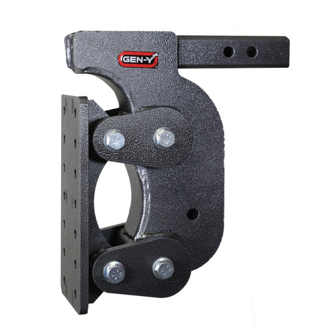 Gen-Y The Boss Torsion-Flex Pintle Plate 2in Shank 12.5in Drop 16K Hitch w/GH-0100 Stabilizer Kit - GH-1401
