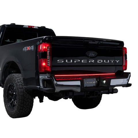 Putco 2024 Ford SuperDuty F-250 60In Direct Fit Red Blade Kit Tailgate Bars w/ LED Taillamps - 9203060-26