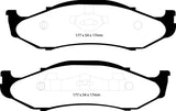 EBC 97-99 Jeep Cherokee 2.5 82mm High Rotors Yellowstuff Front Brake Pads - DP41255R
