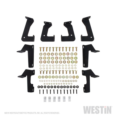 Westin/HDX 07-17 Jeep Wrangler 2Dr Drop Nerf Step Bars - Textured Black - 56-13315